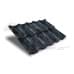 Металлочерепица модульная квинта Uno c 3D резом 0,45 Safari Grey.