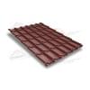 Металлочерепица классик 0,5 Velur20 RAL 3009 оксидно-красный.