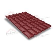 Металлочерепица классик 0,5 Satin RAL 3011 коричнево-красный.