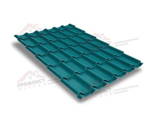 Металлочерепица классик 0,5 Satin RAL 5021. Металлочерепица классик 0,5 Satin RAL 5021.
