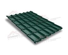 Металлочерепица классик 0,45 Drap RAL 6005 зеленый мох.