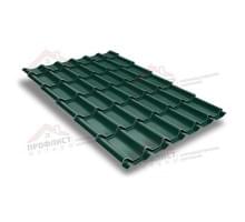 Металлочерепица классик 0,45 Drap RAL 6005 зеленый мох.