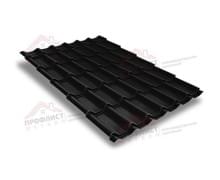 Металлочерепица классик 0,45 Drap RAL 9005 черный.