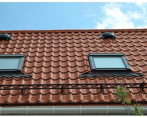 Металлочерепица классик плюс 0,5 Satin RAL 8004 терракота. Металлочерепица классик плюс 0,5 Satin RAL 8004 терракота.
