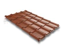 Металлочерепица камея 0,5 Safari Twincolor Brown.