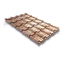 Металлочерепица камея 0,45 Print Twincolor Sand Stone.