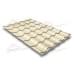 Металлочерепица кредо 0,5 Satin RAL 1015 светлая слоновая кость.