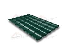 Металлочерепица кредо 0,45 Drap RAL 6005 зеленый мох.