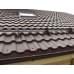 Металлочерепица квинта плюс c 3D резом 0,45 Drap RAL 8017 шоколад.