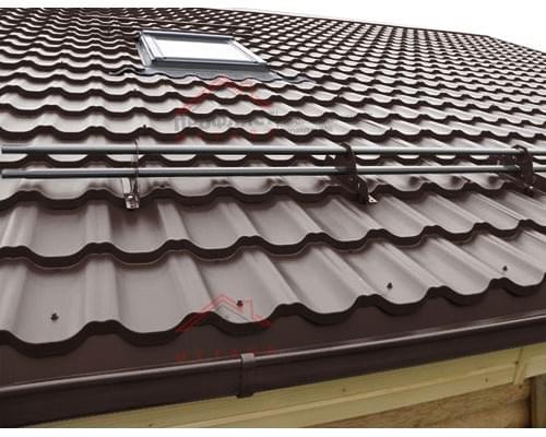 Металлочерепица квинта плюс c 3D резом 0,5 GreenCoat Pural RR 887 шоколадно-коричневый (RAL 8017 шоколад). Металлочерепица квинта плюс c 3D резом 0,5 GreenCoat Pural RR 887 шоколадно-коричневый (RAL 8017 шоколад).