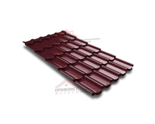 Металлочерепица квинта плюс c 3D резом 0,5 Velur20 RAL 3005 красное вино. Металлочерепица квинта плюс c 3D резом 0,5 Velur20 RAL 3005 красное вино.