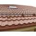 Металлочерепица квинта плюс c 3D резом 0,5 Velur20 RAL 8004 терракота.