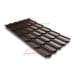 Металлочерепица квинта плюс c 3D резом 0,5 Polydexter Matt RAL 8017 шоколад.