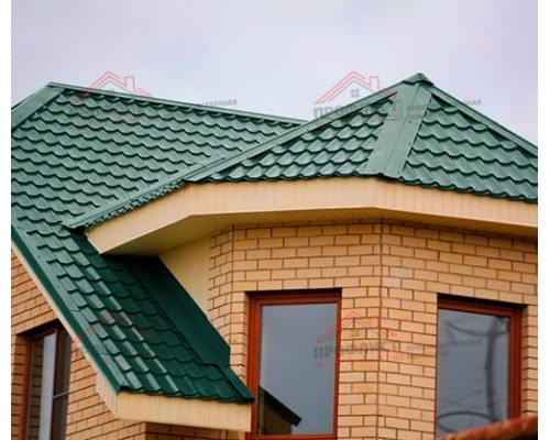 Металлочерепица Ламонтерра XL, 0,5 мм, Пластизол, RAL 6005