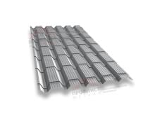 Металлочерепица монкатта 0,45 PE RAL 7004 сигнальный серый.