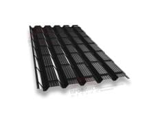 Металлочерепица монкатта 0,5 Velur20 RAL 9005 черный.