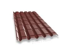 Металлочерепица монкатта 0,5 Velur20 RAL 3009 оксидно-красный.