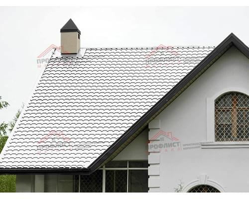 Металлочерепица монкатта 0,5 Satin RAL 9003 сигнальный белый. Металлочерепица монкатта 0,5 Satin RAL 9003 сигнальный белый.