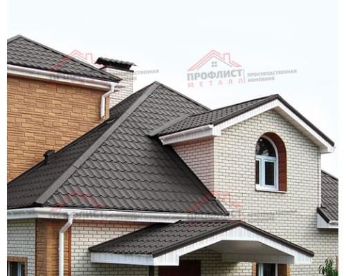 Металлочерепица Ламонтерра X, 0,5 мм, Colorcoat Prisma, RR 32