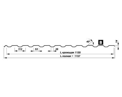 Перфорированный лист Т14-1120-0,7 Полиэстер
