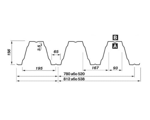 Перфорированный лист Т160-780/Т160-520 Полиэстер-0,8