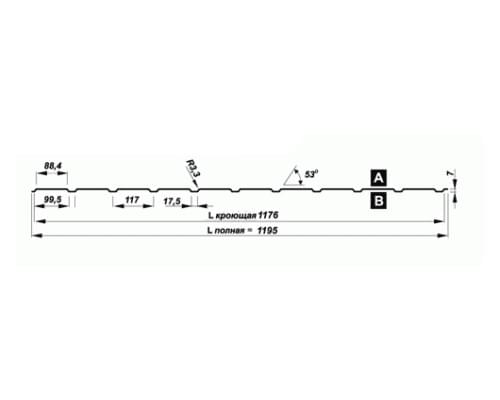 Перфорированный лист Т7-1176-0,55 Полиуретан Перфорированный лист Т7-1176-0,55 Полиуретан
