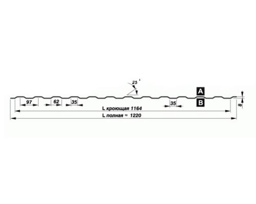 Перфорированный лист Т8-1164-1,0 Полиуретан