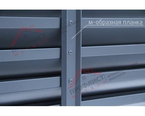 Декоративная планка М - 60х20, ПЭ, Ral 7024 - 0,4мм Декоративная планка М - 60х20, ПЭ, Ral 7024 - 0,4мм