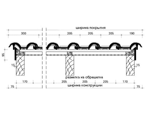 Керамическая черепица Сапфир