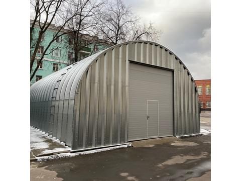 Ангар из профнастила арочный