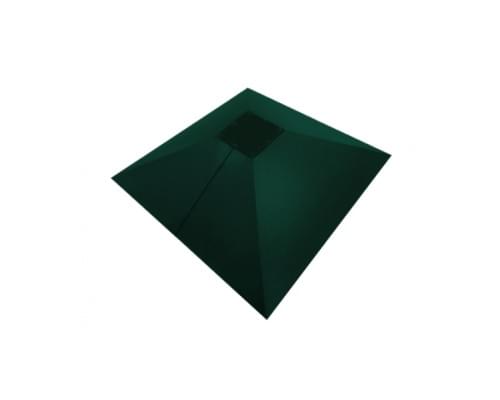 Колпак на столб под фонарь 390х390мм 0,5 Polydexter с пленкой RAL 6005 зеленый мох Колпак на столб под фонарь 390х390мм 0,5 Polydexter с пленкой RAL 6005 зеленый мох
