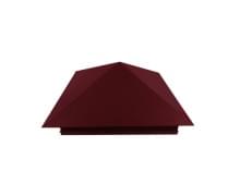 Колпак на столб 390х390мм 0,45 Drap с пленкой RAL 3005