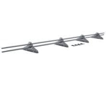 Снегозадержатель трубчатый RAL 9006 3м