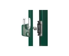 Замок к-т LSKZ 6060 U2L для откатных ворот корпус металл, с ответной планкой из нержавеющей стали SSKZ-0, крышка O-SET зеленый RAL 6005
