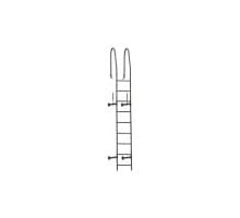 Лестница стеновая RAL 8017 3м