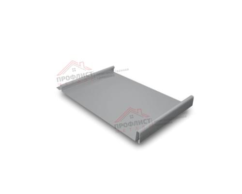 Простой вертикальный паз (гладкий) 0,5 Satin с пленкой на замках RAL 7004 сигнальный серый.