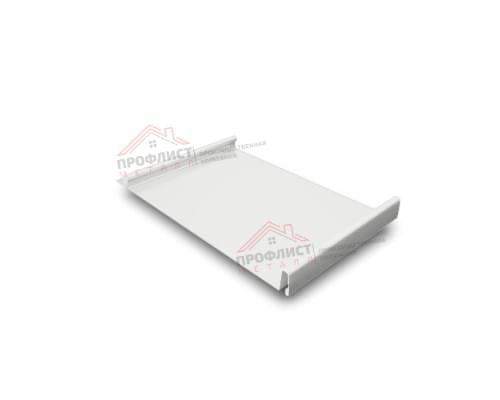 Простой вертикальный паз (гладкий) 0,5 Satin с пленкой на замках RAL 9003 сигнальный белый.