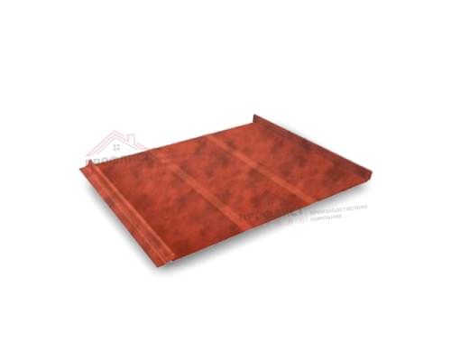 Простой вертикальный паз (профилированный) 0,5 Safari Twincolor с пленкой на замках Orange