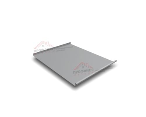 Простой горизонтальный паз (гладкий) 0,5 Satin с пленкой на замках RAL 7004 сигнальный серый.