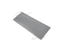 Простой вертикальный паз (мини) на замках 0,5 Satin с пленкой на замках RAL 7004 сигнальный серый.
