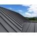 Простой горизонтальный паз (профилированный) 0,5 Satin с пленкой на замках RAL 7024 мокрый асфальт
