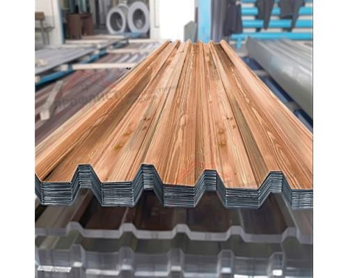 Профнастил С44-1000-0.5 ECOSTEEL_T Кедр