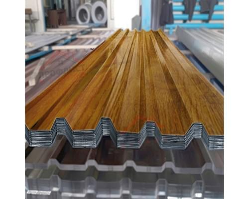 Профнастил С44-1000-0.5 ECOSTEEL_T ЗолотойДуб