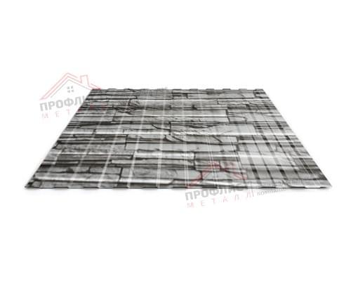 Профнастил С8-0.5, Ширина-1150мм, ECOSTEEL Белый Плитняк Профнастил С8-0.5, Ширина-1150мм, ECOSTEEL Белый Плитняк