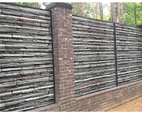 Профнастил МП18-0.5, Ширина-1100,ECOSTEEL Белый Плитняк Профнастил МП18-0.5, Ширина-1100,ECOSTEEL Белый Плитняк