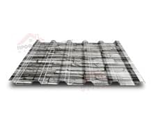 Профнастил МП35-0.5, Ширина-1035, ECOSTEEL Белый Плитняк