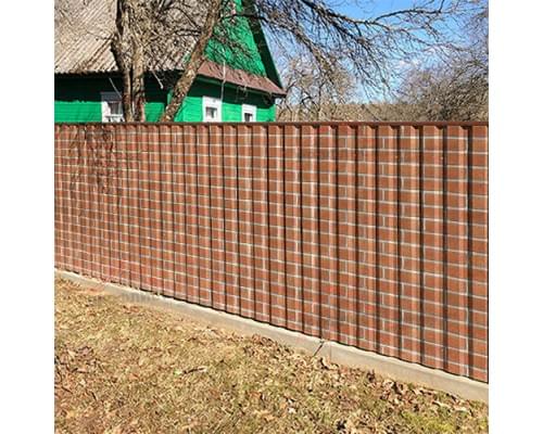 Профнастил МП35-0.5, Ширина-1035, ECOSTEEL Кирпичная Кладка Профнастил МП35-0.5, Ширина-1035, ECOSTEEL Кирпичная Кладка