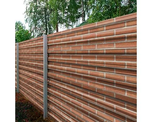 Профнастил НС35-0.5, Ширина-1000, ECOSTEEL Кирпичная Кладка Профнастил НС35-0.5, Ширина-1000, ECOSTEEL Кирпичная Кладка
