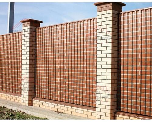 Профнастил C21-0.5, Ширина-1000, ECOSTEEL Кирпич