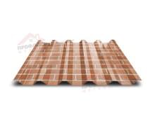 Профнастил С44-1000-0.5 ECOSTEEL Кирпич Профнастил С44-1000-0.5 ECOSTEEL Кирпич